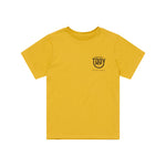 Womens Short Sleeve Tee Smiley Golden