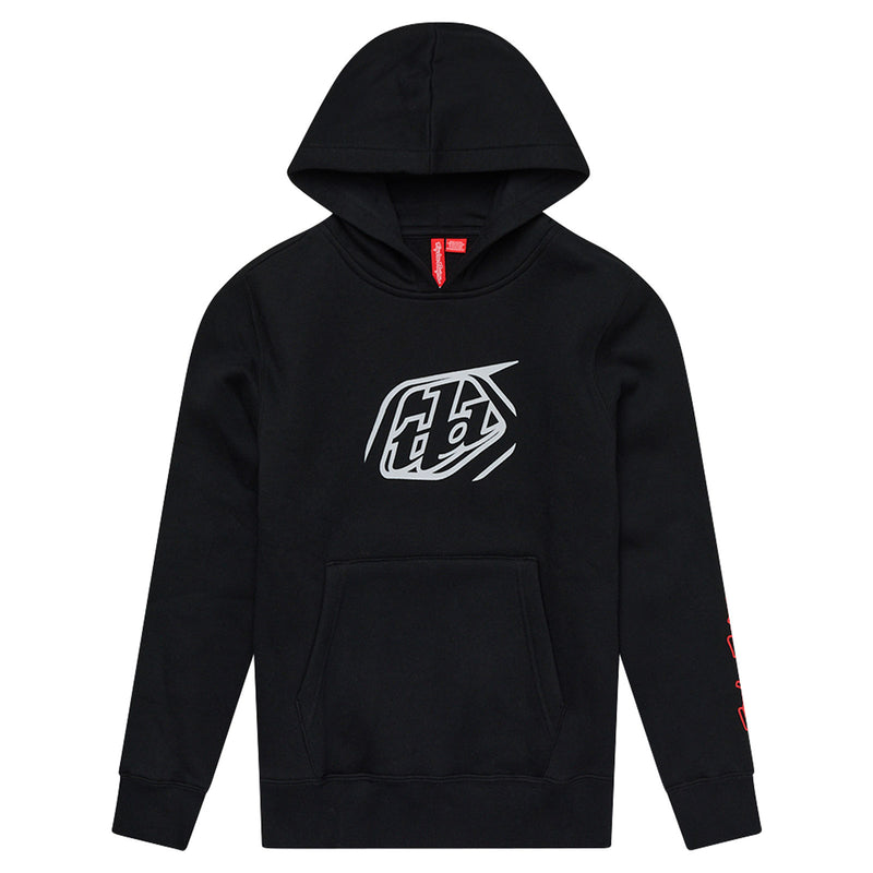 Youth Pullover Hoodie Badge Black