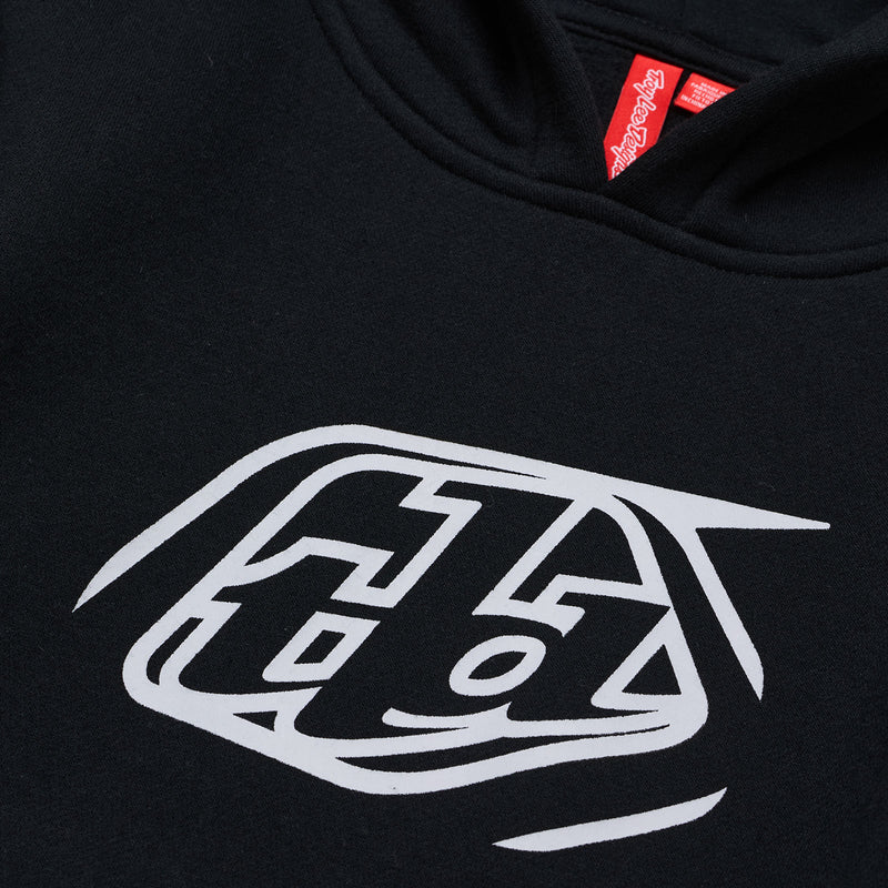 Youth Pullover Hoodie Badge Black