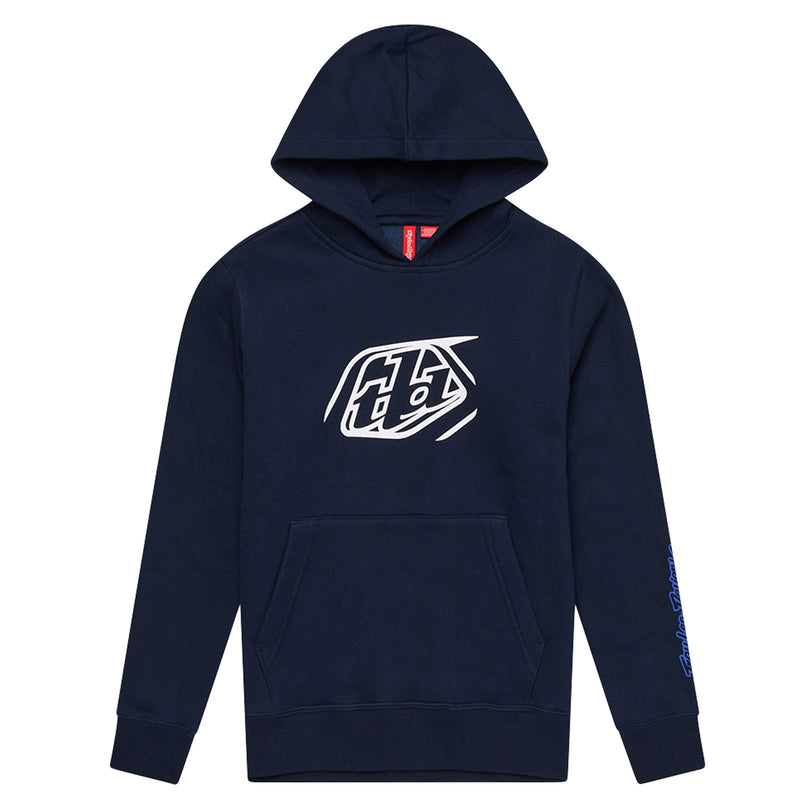 Youth Pullover Hoodie Badge Navy