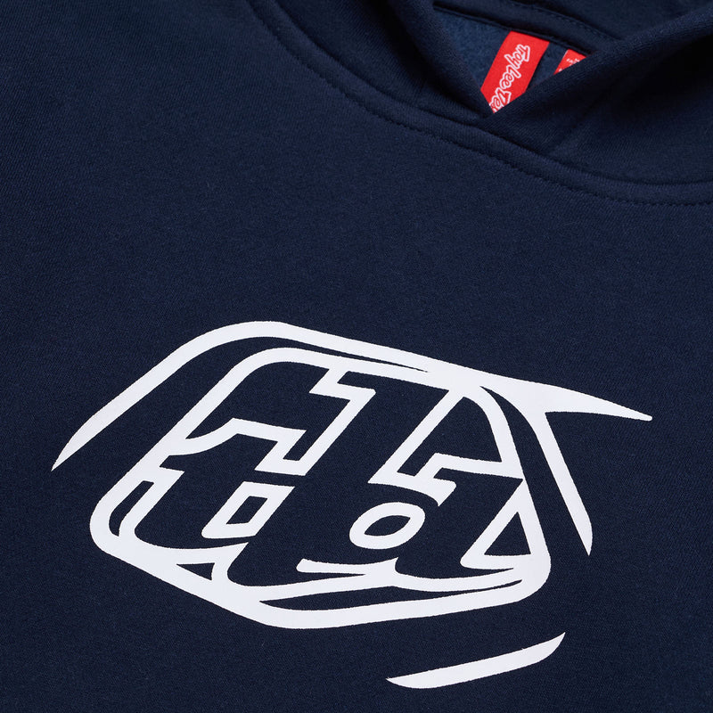Youth Pullover Hoodie Badge Navy