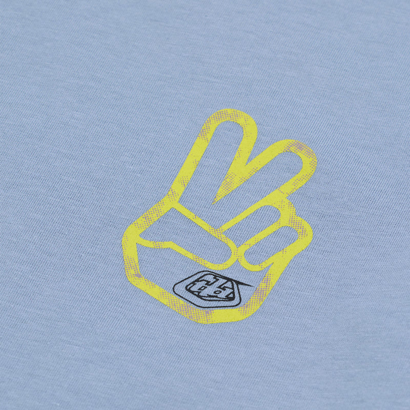 Youth Short Sleeve Tee Peace Out Smoke Blue