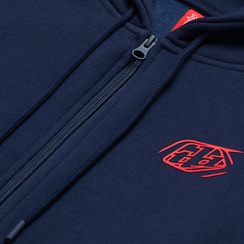 Zip Up Hoodie Branded Navy