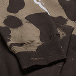 Zip Up Hoodie Branded Olive Camo
