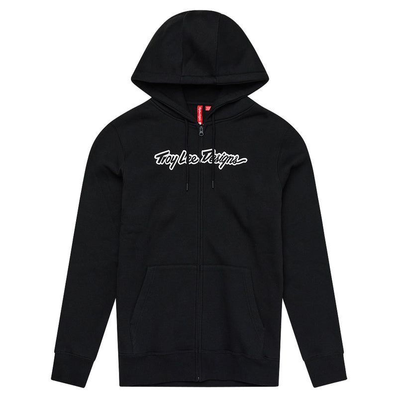 Zip Up Hoodie Signature Black
