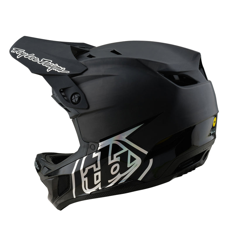 dope motorcycle helmets Troy Lee Designs D4 Carbon MIPS Helmet Stealth Black, L