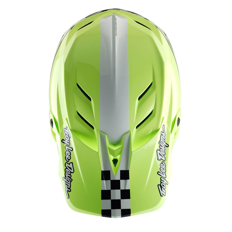 bike helmet under 50 D4 Polyacrylite Helmet Fifty-50 Navy / Glo Yellow – Troy Lee Designs