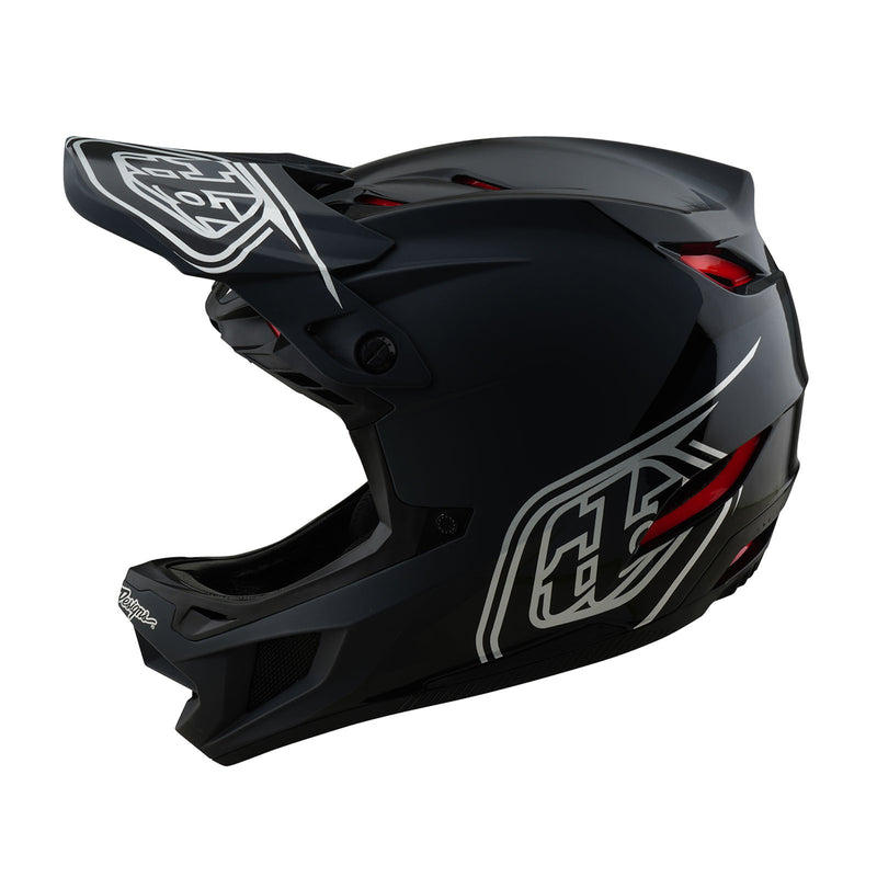 bike riders helmet Troy Lee Designs D4 Polyacrylite Shadow Helmet Black