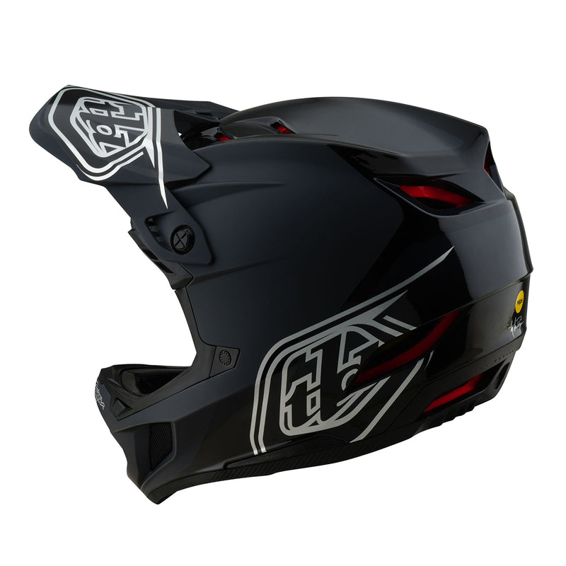 bike black helmet Troy Lee Designs D4 Polyacrylite Shadow Helmet Black