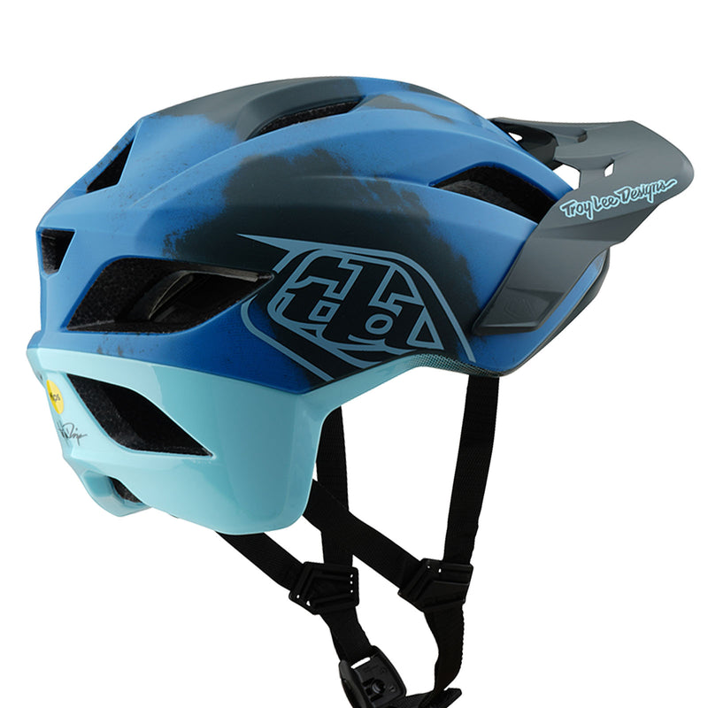 blue camo motorcycle helmet Flowline SE Helmet Badge Camo Blue – Troy Lee Designs