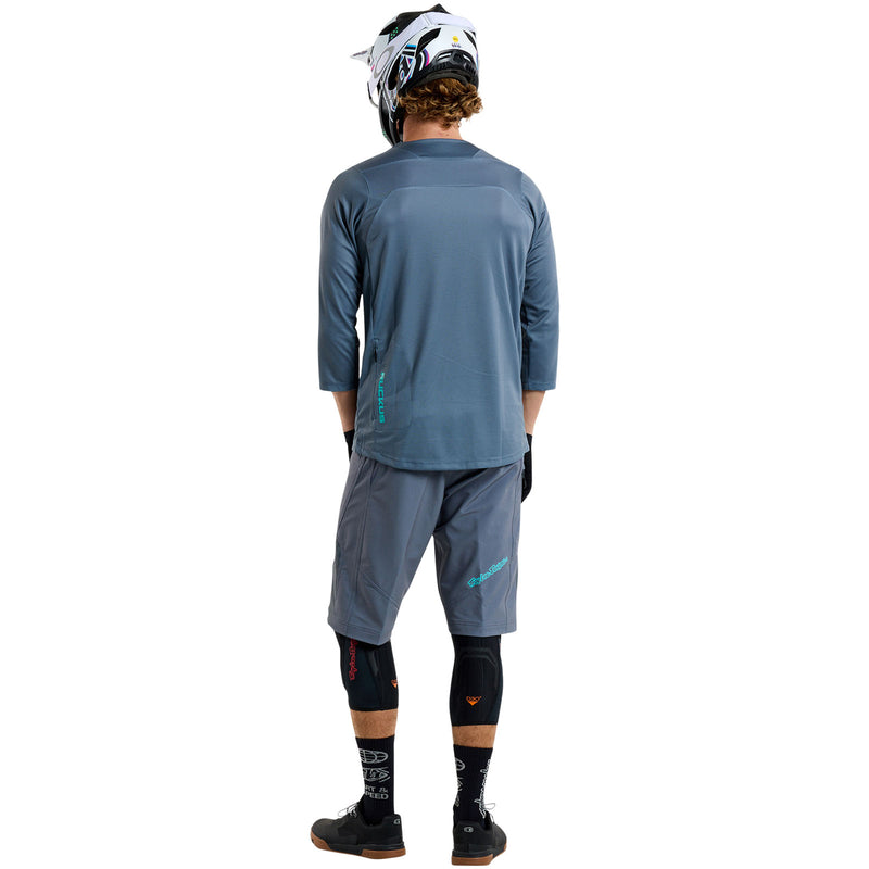 Ruckus 3/4 Jersey Spun Steel Blue