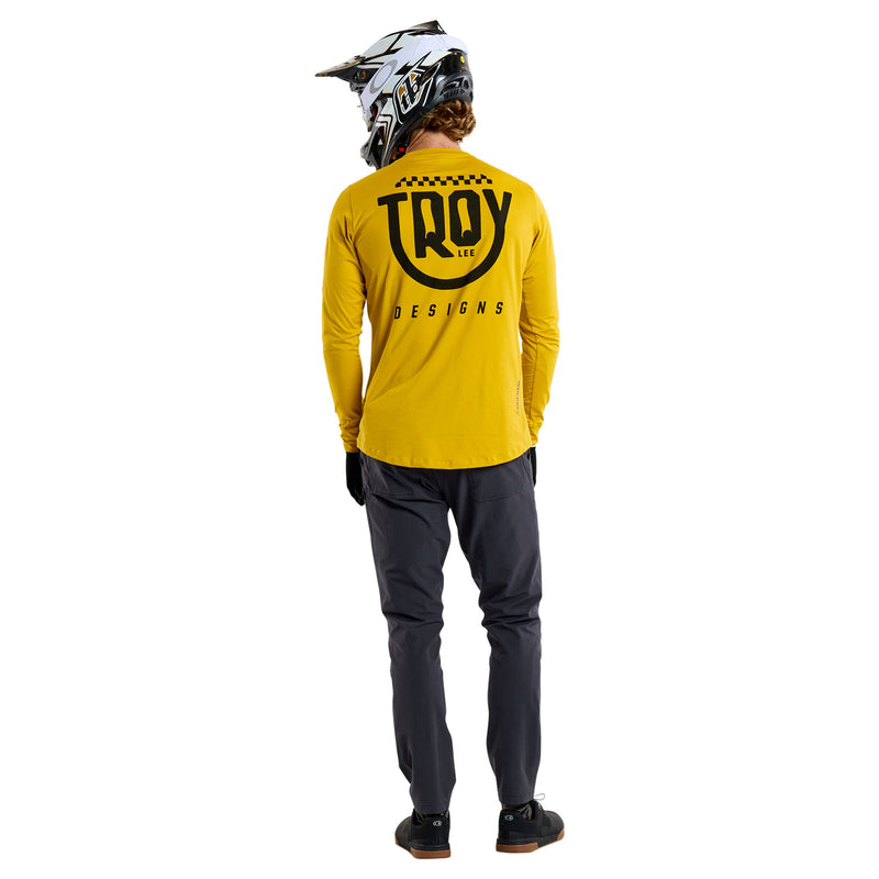 Ruckus Long Sleeve Ride Tee Eyez Safron