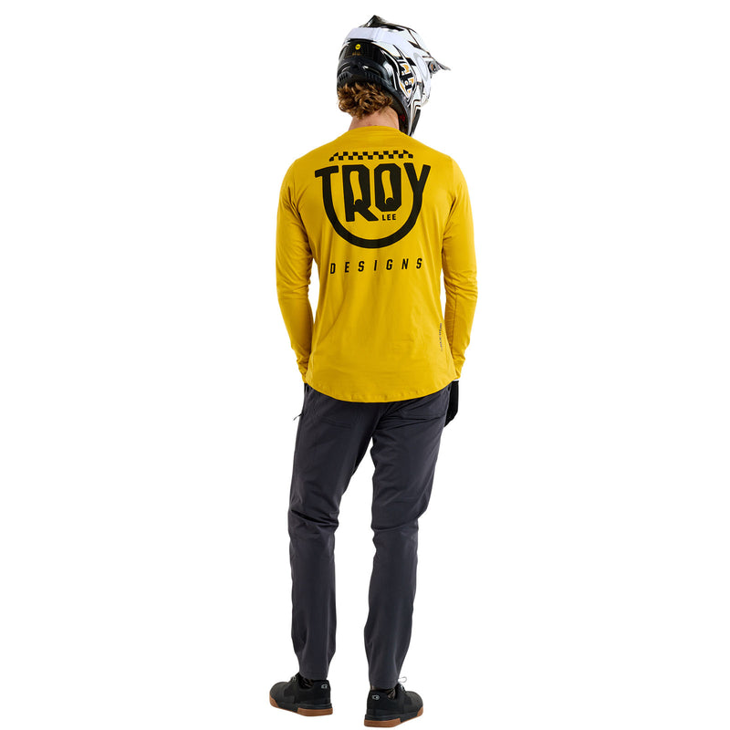 Ruckus Long Sleeve Ride Tee Eyez Safron