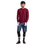 Skyline Air Long Sleeve Jersey Mono Oxblood