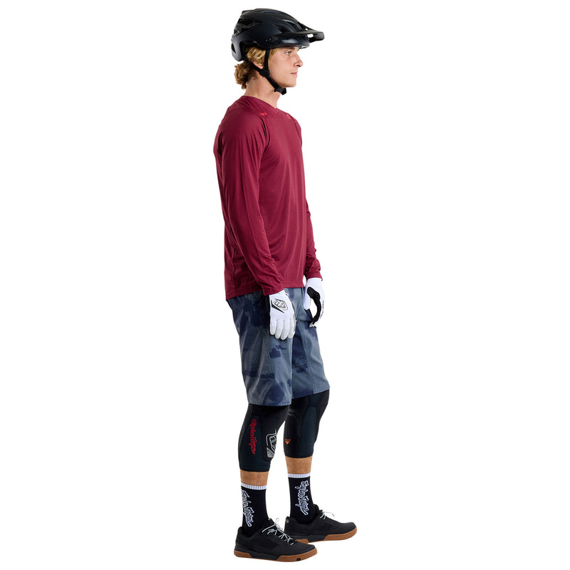 Skyline Air Long Sleeve Jersey Mono Oxblood