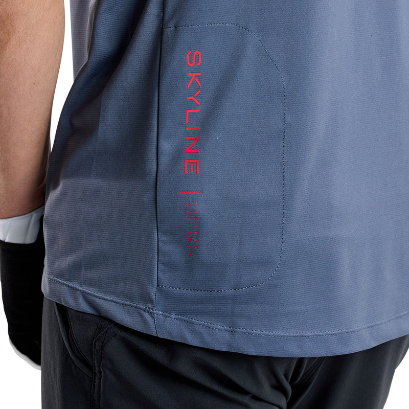 Skyline Short Sleeve Jersey Mono Steel Blue