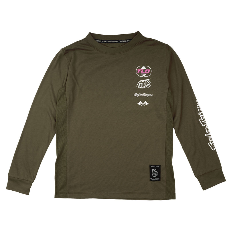 Youth Skyline Ride Long Sleeve Tee Worldwide Caper