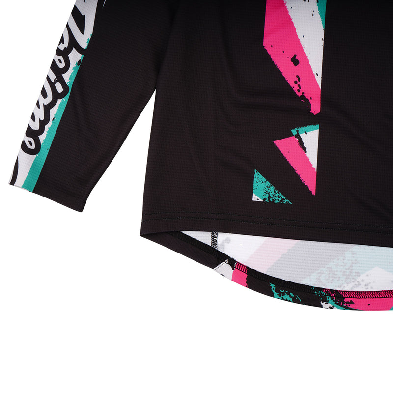 Youth Sprint Jersey Full Pull Black