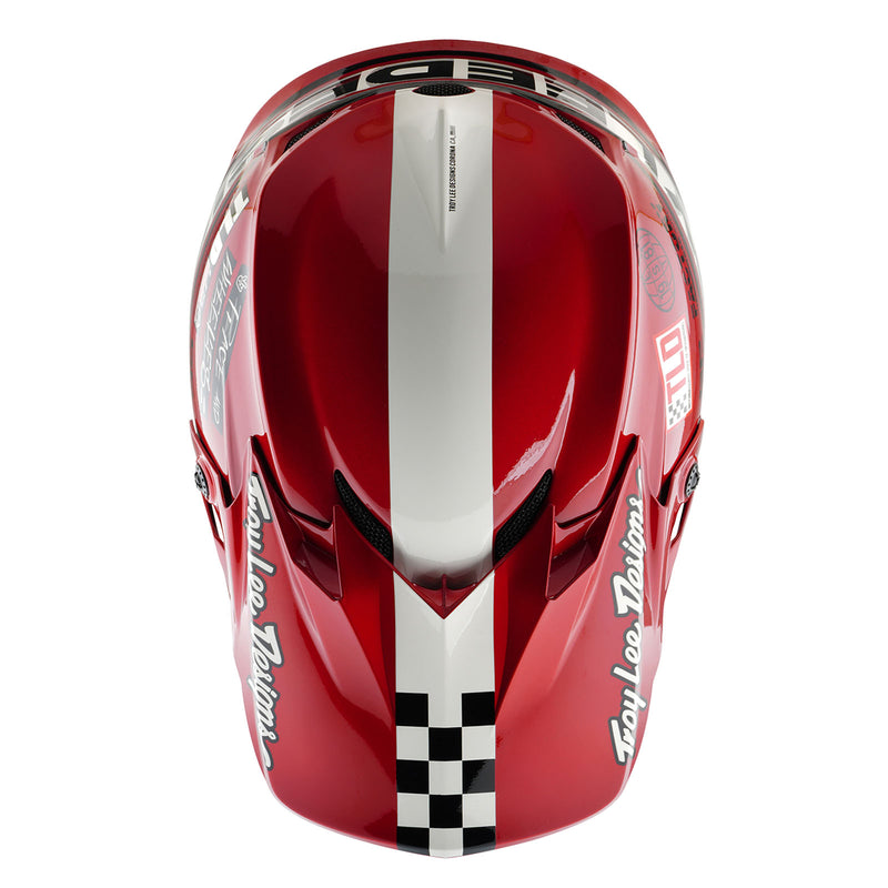 Troy Lee Designs GP Pro Youth Helmet Fifty-50 White/Red Large Troy Lee Designs GP Pro Youth Helmet Fifty-50 White/Red Large