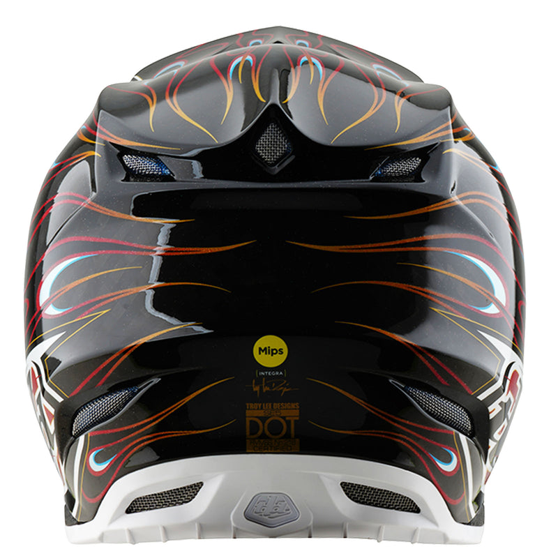 carbon motorcycle helmet Troy Lee Designs - SE5 Carbon Torched Helmet