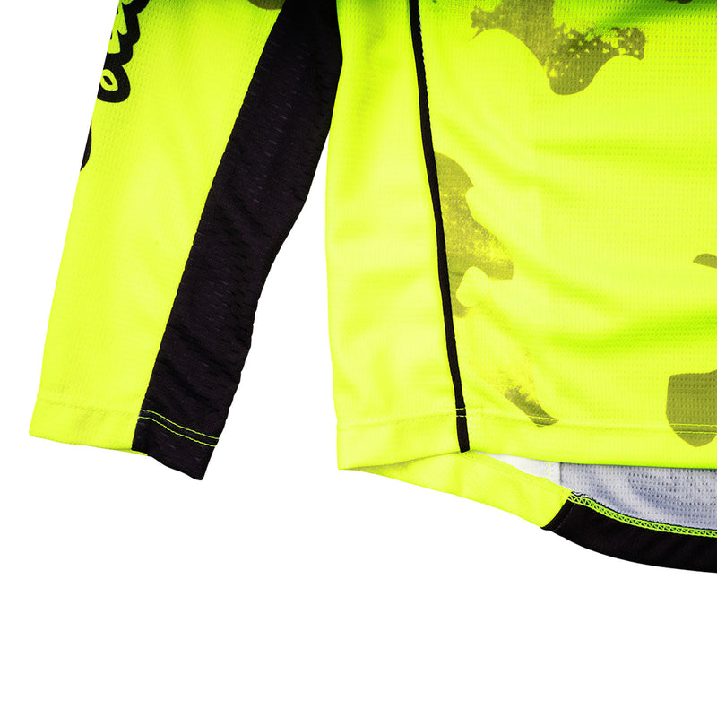 Youth GP Pro Jersey Blotted Flo Yellow