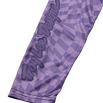 Womens Lilium Long Sleeve Jersey Twisted Checkers Deep Purple