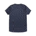 Womens Lilium Short Sleeve Jersey Twisted Checkers Black
