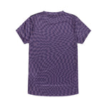 Womens Lilium Short Sleeve Jersey Twisted Checkers Deep Purple