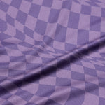 Womens Lilium Short Sleeve Jersey Twisted Checkers Deep Purple