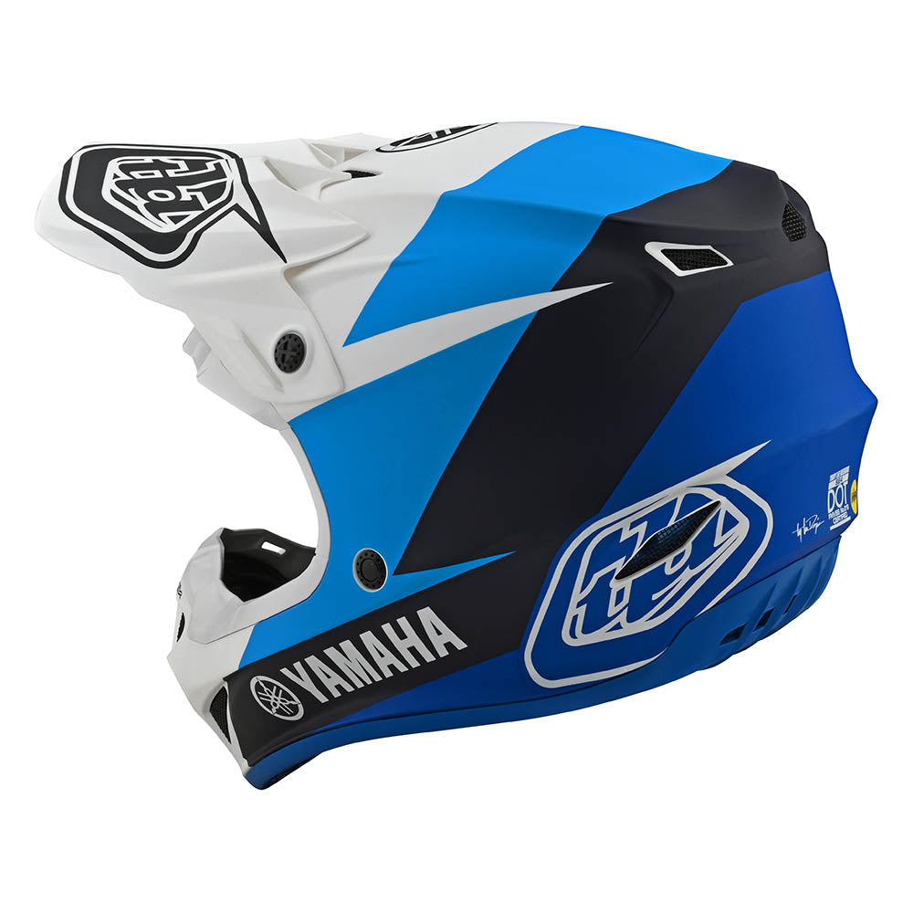 Youth SE4 Polyacrylite Helmet TLD Yamaha L4 White / Blue