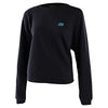 Womens Crop Top Pullover No Artificial Colors Black