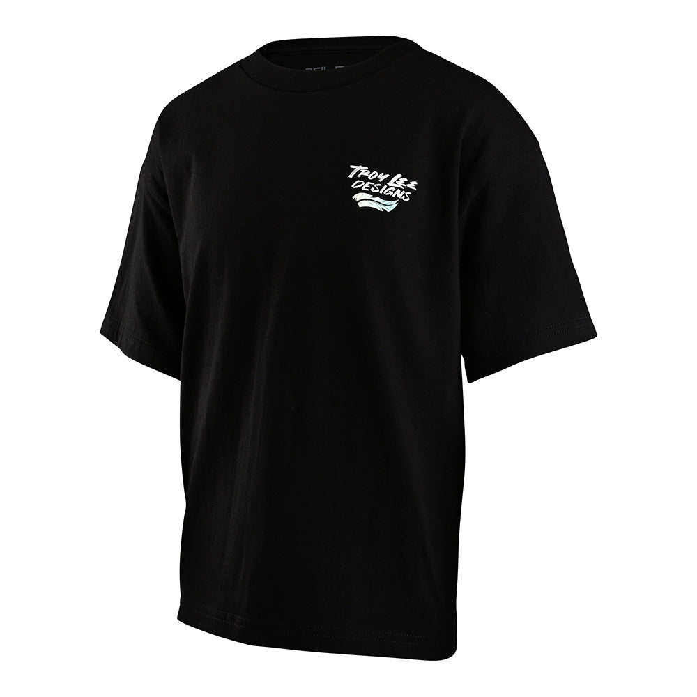 Youth Short Sleeve Tee Feathers Black
