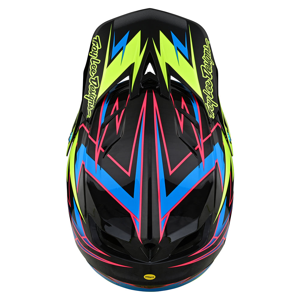 D4 Carbon Helmet W/MIPS Volt Black / Flo Yellow – Troy Lee Designs