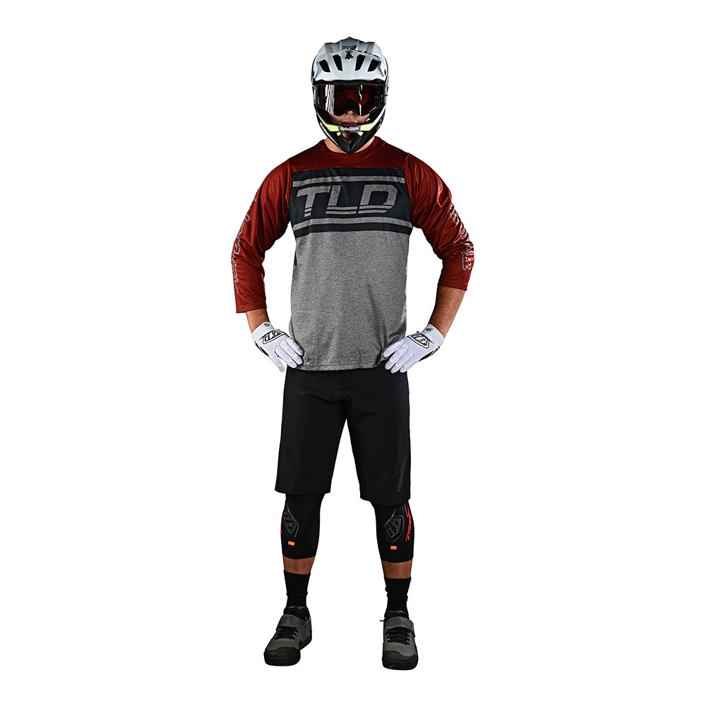 Ruckus 3/4 Jersey Bars Red Clay / Gray Heather