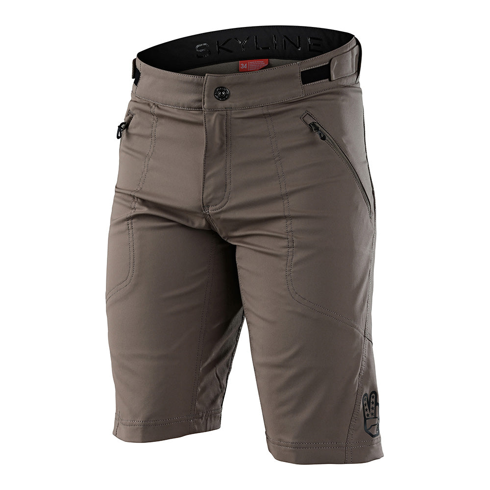 Skyline Short W/Liner Solid Clay