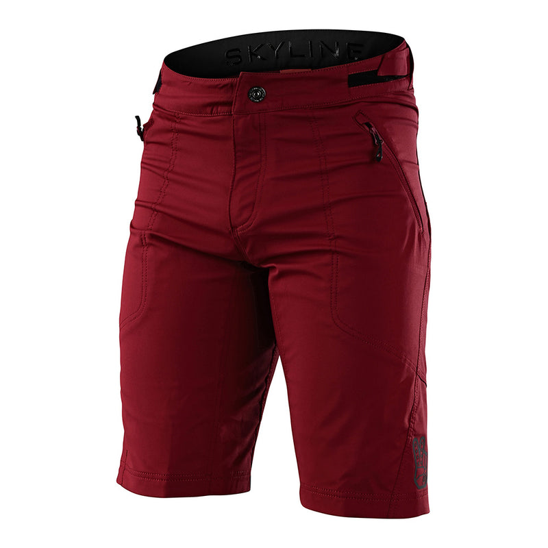 Skyline Short W/Liner Solid Wine