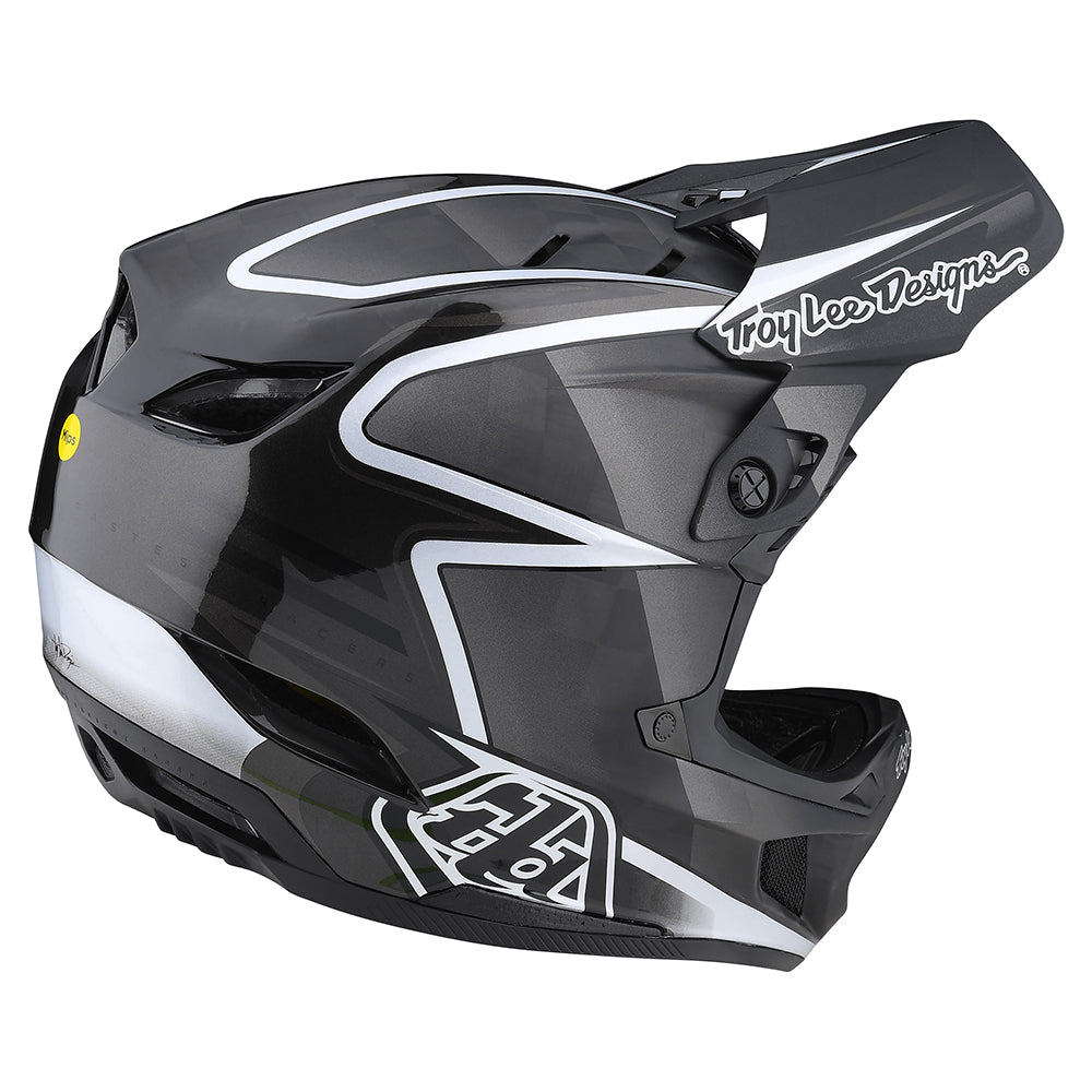 D4 Carbon Helmet W/MIPS Lines Black / Gray