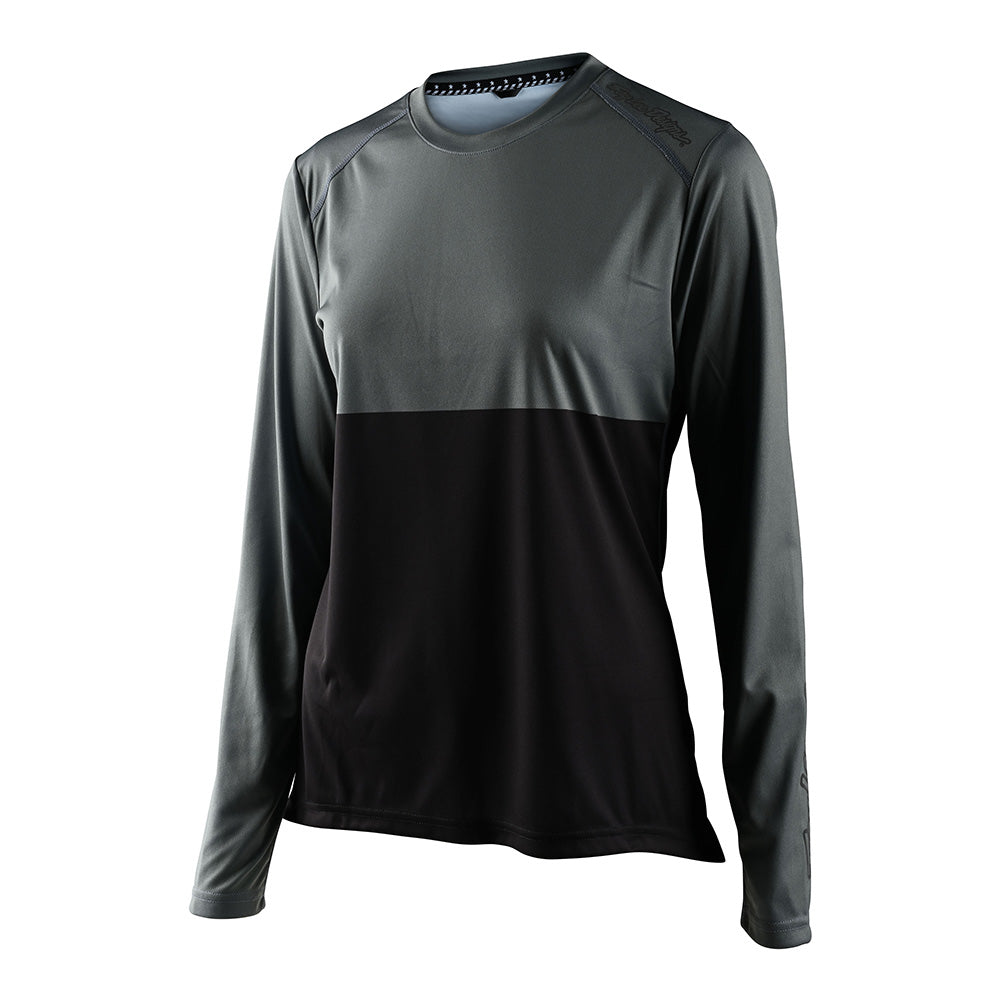 Womens Lilium LS Jersey Block Green / Black