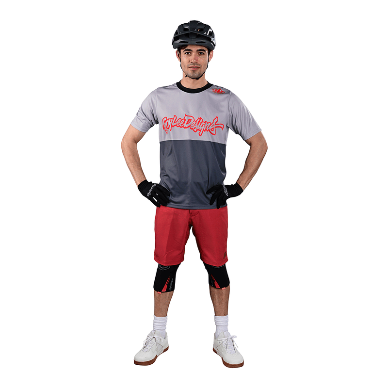 Flowline SS Jersey Scripter Charcoal – Troy Lee Designs Flowline SS Jersey Scripter Charcoal – Troy Lee Designs