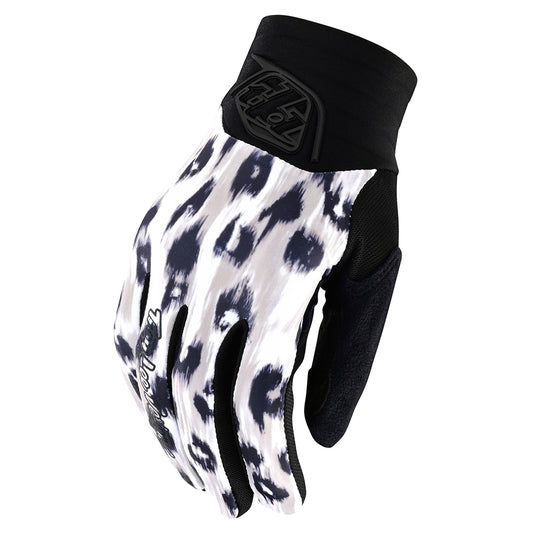 Womens Luxe Glove Wild Cat White