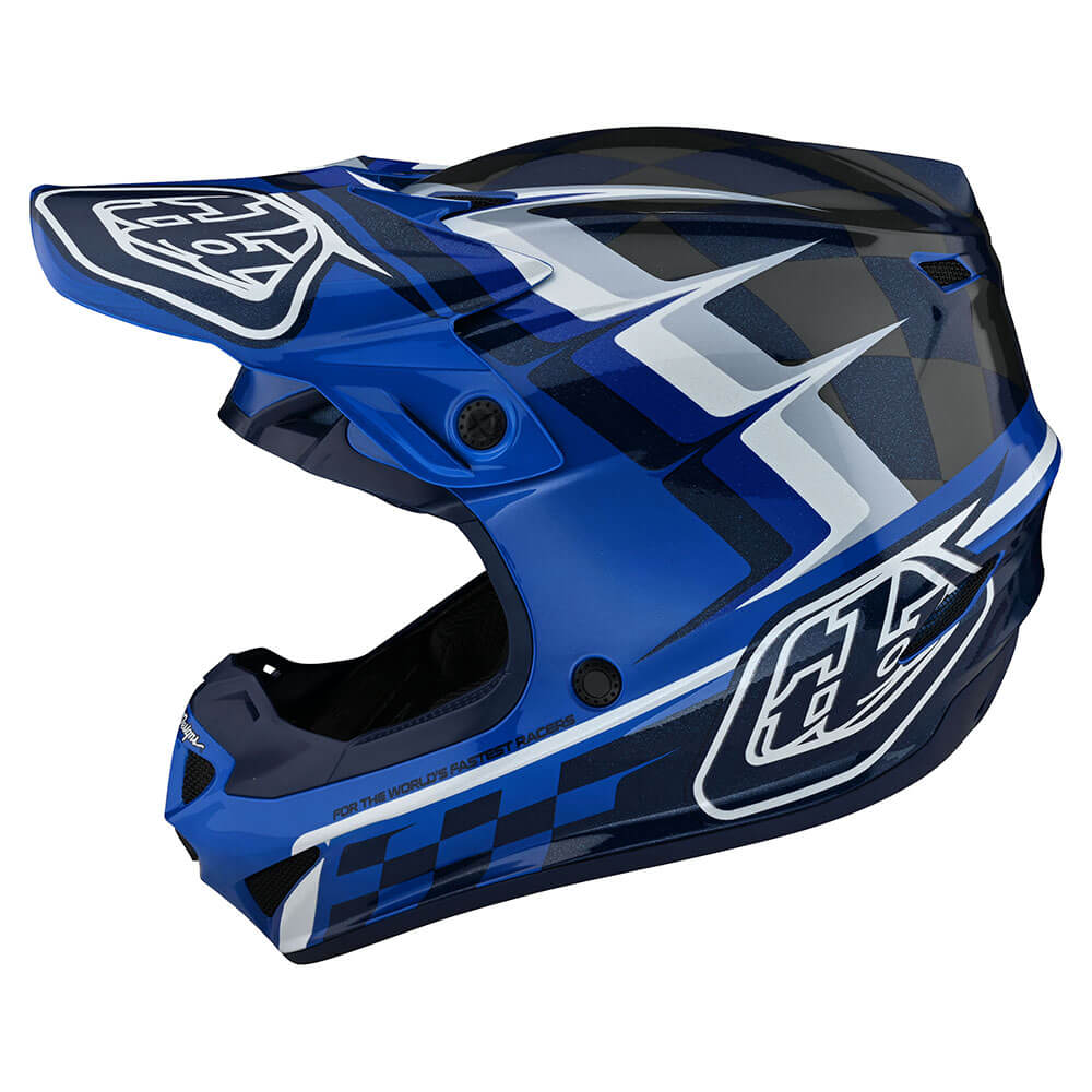 Youth SE4 Polyacrylite Helmet W/MIPS Warped Blue