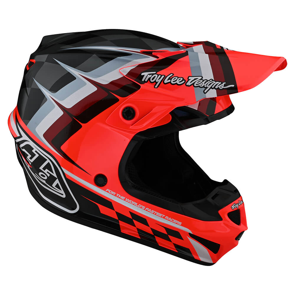 Youth SE4 Polyacrylite Helmet W/MIPS Warped Glo Red