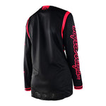 Womens GP Jersey Mono Black / Flo Red