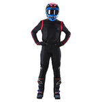 Womens GP Jersey Mono Black / Flo Red