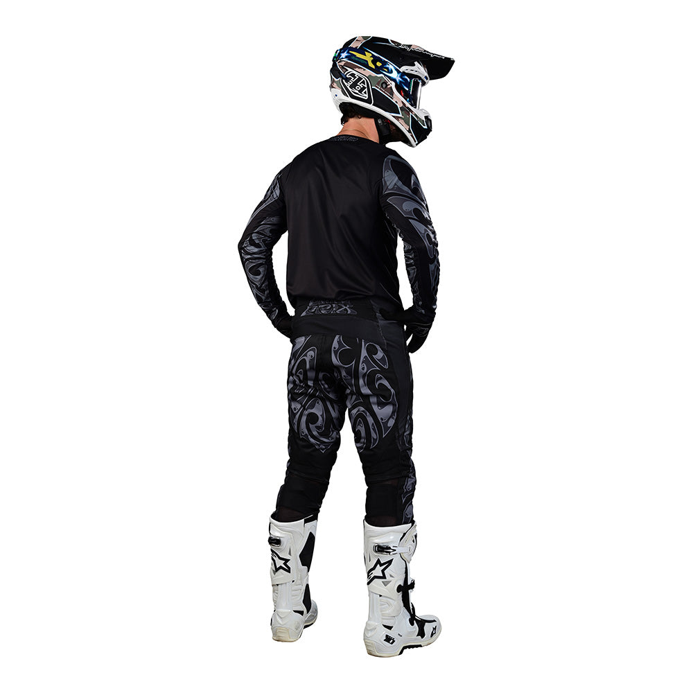 Troy Lee Designs GP Pro Partical Black Glo Red Pants - Speed Addicts