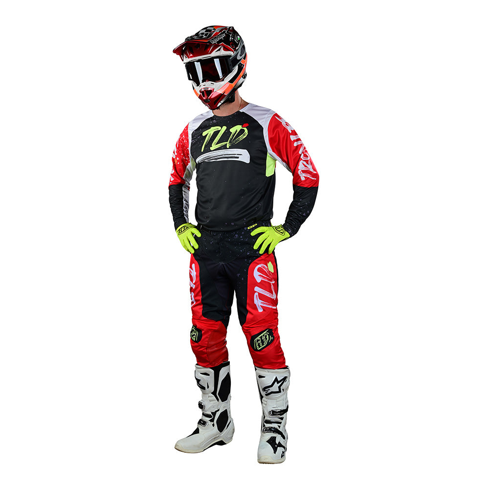 GP Pro Jersey Partical Black / Glo Red
