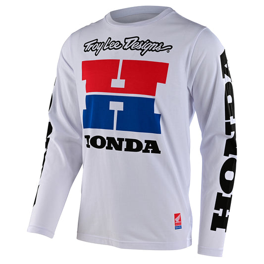 Long Sleeve Tee TLD Honda Rc 500 White