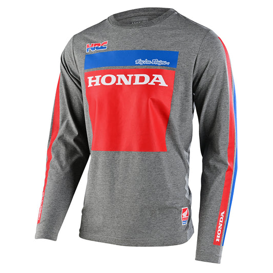 Long Sleeve Tee TLD Honda Rs 750 Heather Gray