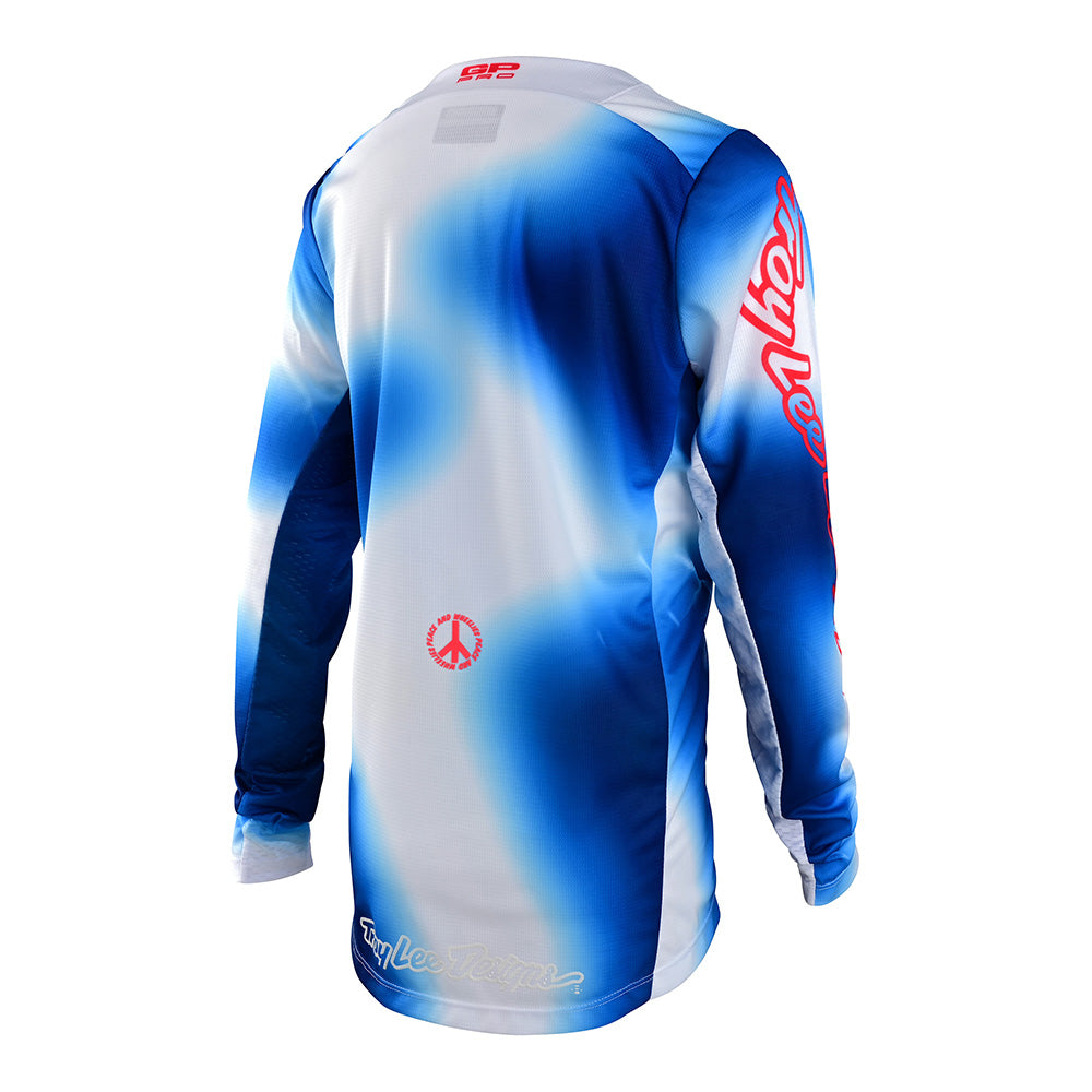 Youth GP / Troy – Jersey Pro Lee White Lucid Blue Designs