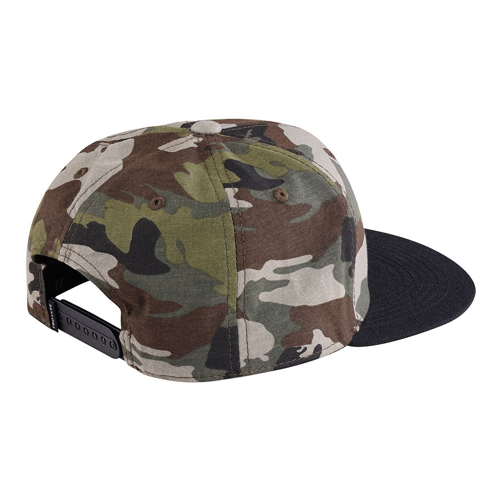 Snapback Hat Slice Camo Army Green / Black